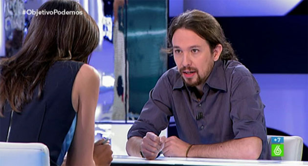 Entrevista de Ana Pastor a Pablo Iglesias en "El Objetivo"