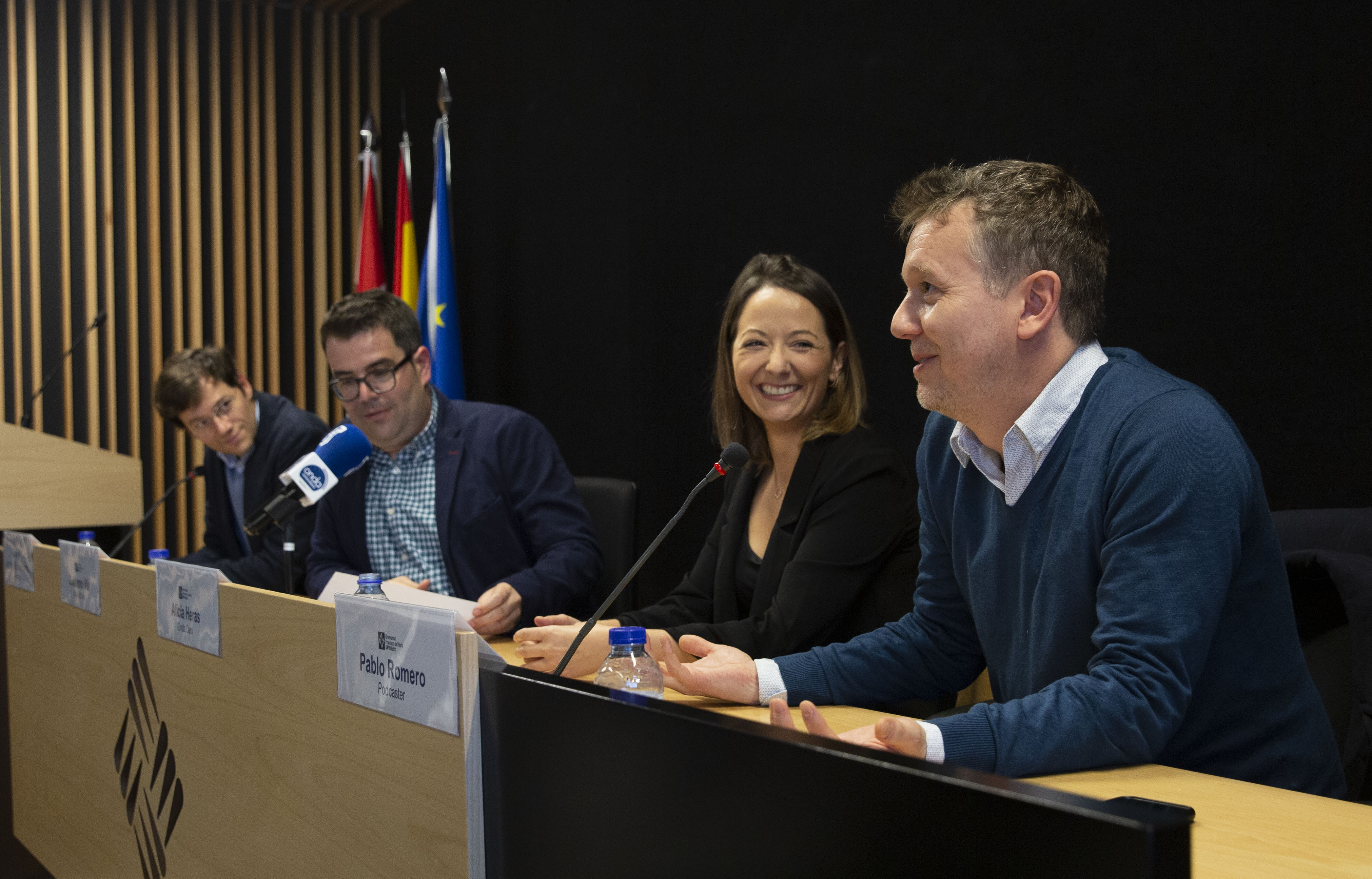 De izq. a drcha.: Juan P. Polvorinos, Guillermo Vila, Alicia Heras y Pablo Romero.