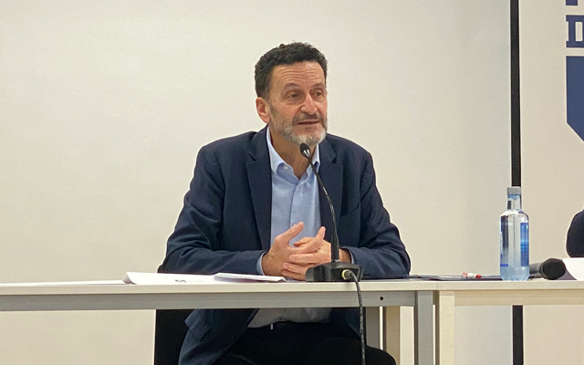 Edmundo Bal durante su ponencia en la UFV