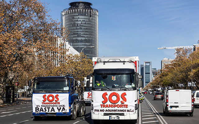 Los transportistas convocan un nuevo paro, el segundo en ocho meses
