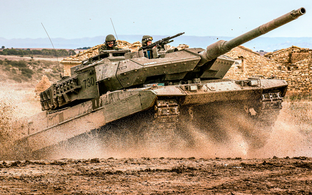 Carro de combate Leopard. Funte: Ministerio de Defensa